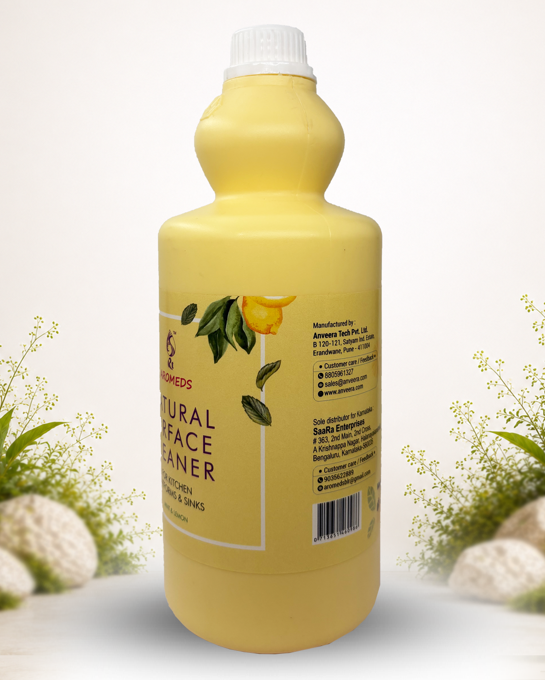 Aromeds natural floor cleaner with Mint and Lemon 1L