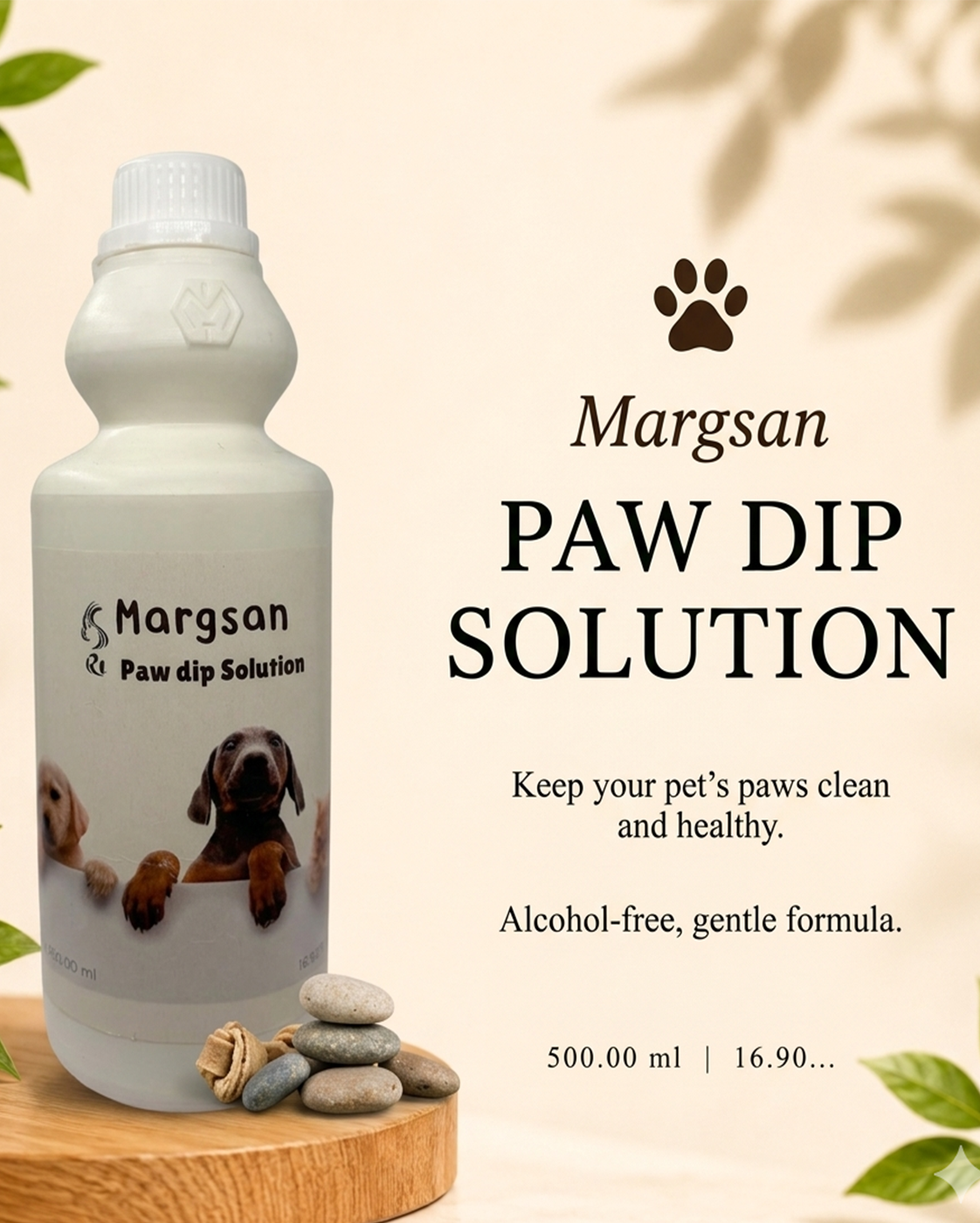 Margsan Paw Dip | Pet Paw Cleaner 500 ML