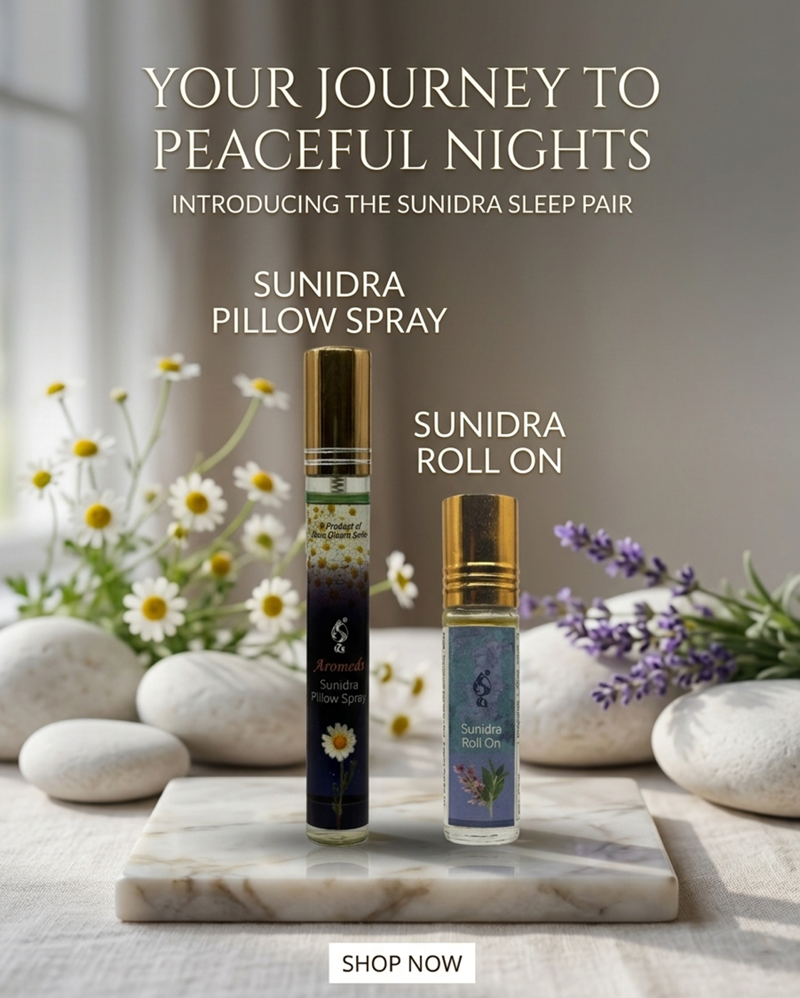 Sunidra Pillow Spary & Roll On